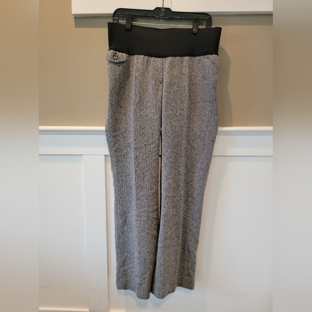 Liz Lange Maternity Slacks, Black and White, Size 4